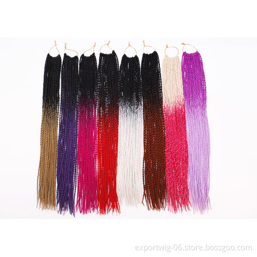 24 inch Senegalese Twist Crochet Braid Hair Twist Wholesale Braiding Synthetic Hair Extension